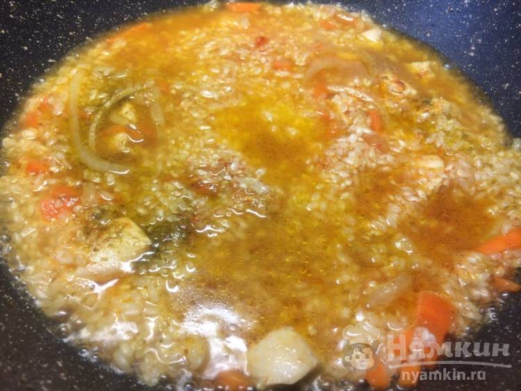Вкусный плов с куриной грудкой - фото шаг 4