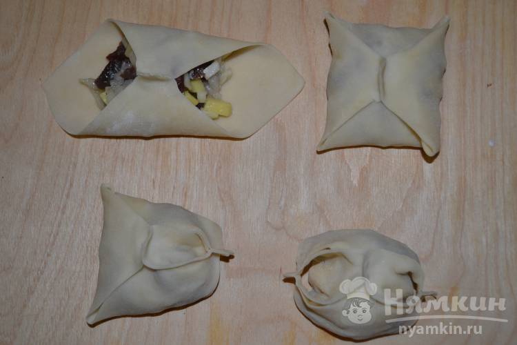 Домашние манты из рубленого мяса - фото шаг 16