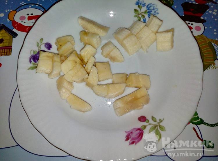Мороженое с бананом и грецким орехом  - фото шаг 2