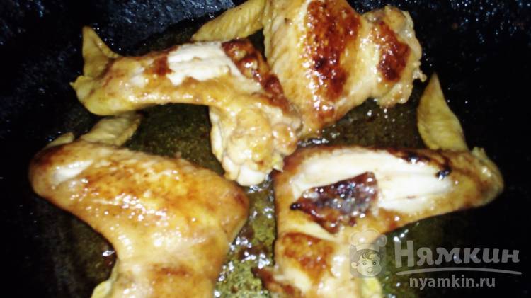 Куриные крылья с медом, соевым соусом и мускатным орехом - фото шаг 8
