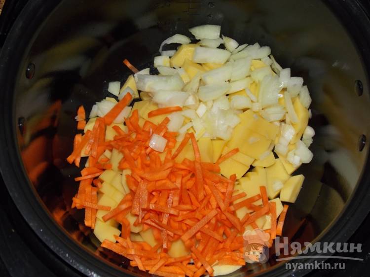 Постный картофельный суп с морковью и укропом в мультиварке - фото шаг 2