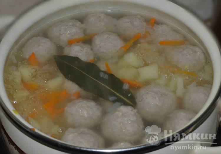 Вкусный суп с фрикадельками  - фото шаг 5