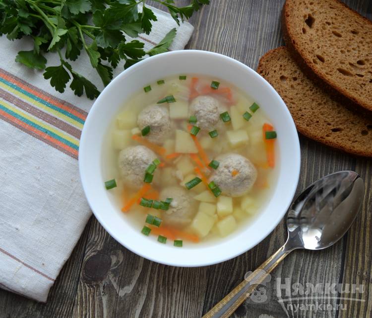 Вкусный суп с фрикадельками  - фото шаг 6