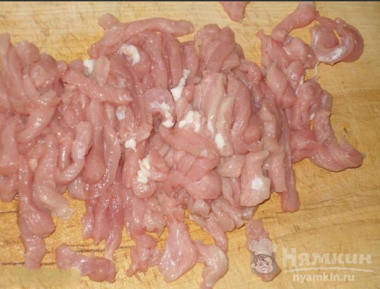 Салат из моркови и мяса - фото шаг 3