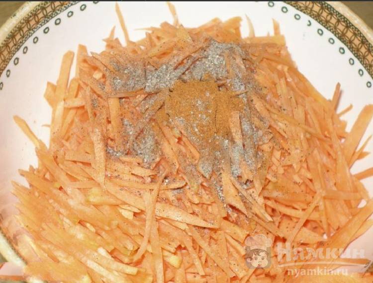 Салат из моркови и мяса - фото шаг 6