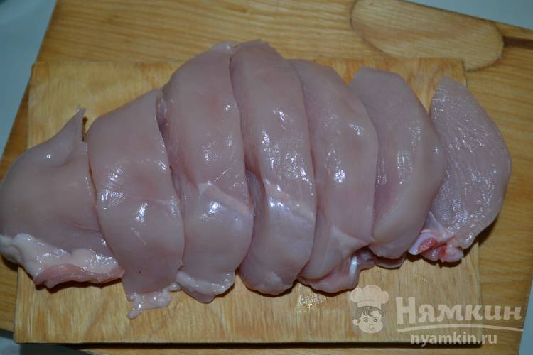 Куриное филе со стручковой фасолью в духовке - фото шаг 2