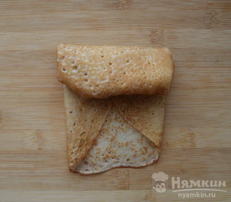 Блинчики с курицей и сыром - фото шаг 7