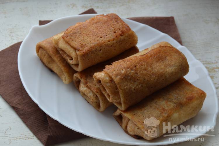 Блинчики с курицей и сыром - фото шаг 9