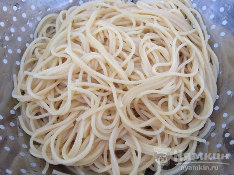 Спагетти со стручковой фасолью и курицей - фото шаг 4