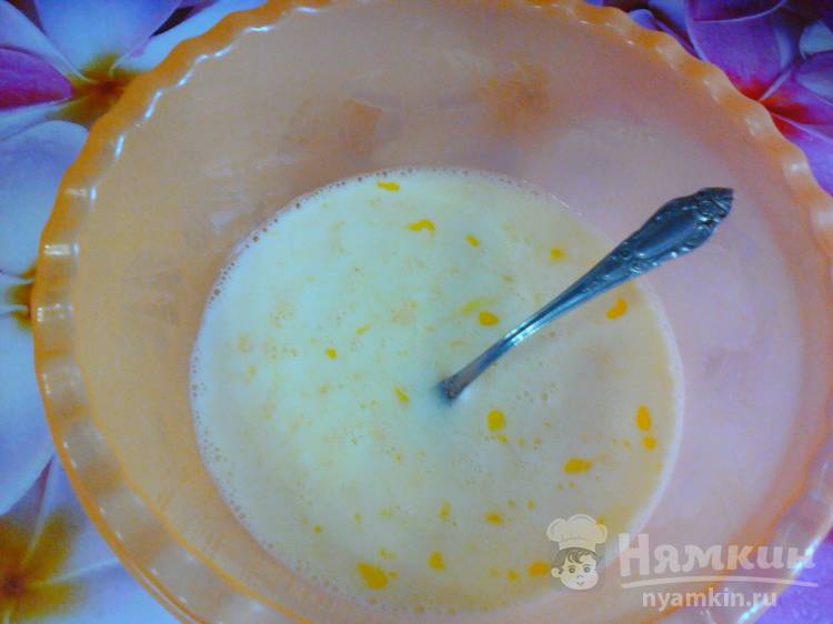 Блинчики с домашней сметаной и медом - фото шаг 3