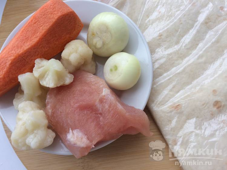 Шаурма с курицей и цветной капустой - фото шаг 1
