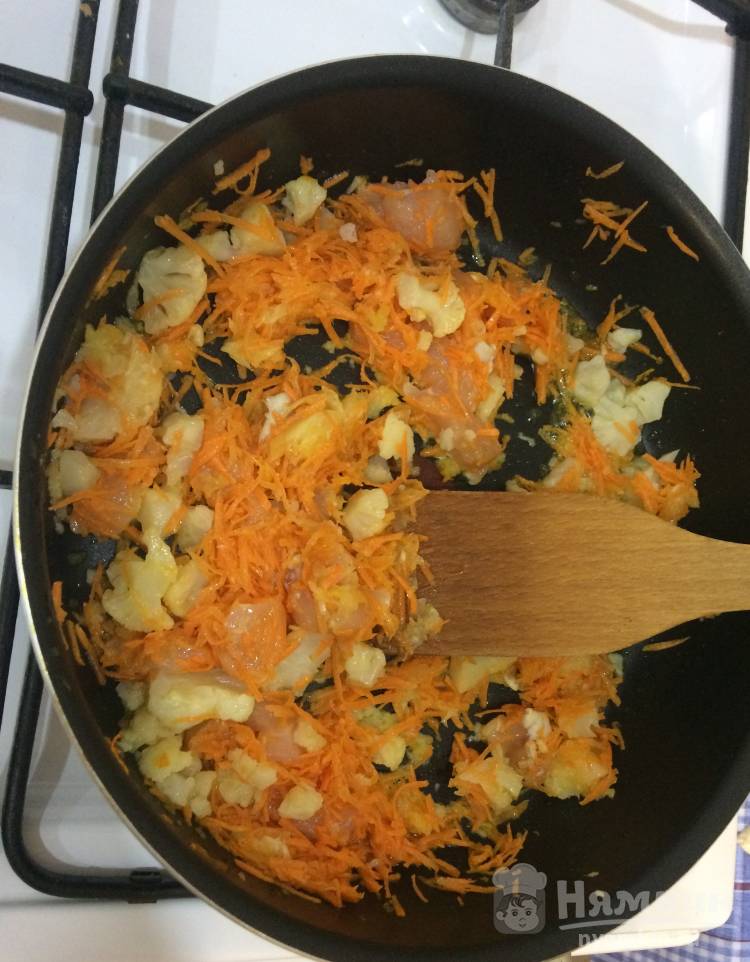 Шаурма с курицей и цветной капустой - фото шаг 5