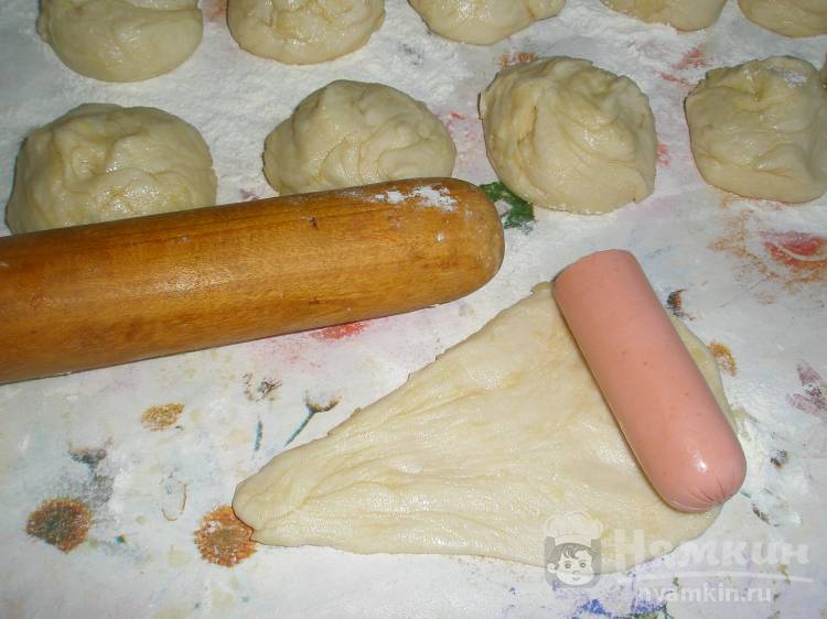 Сосиски в постном тесте - фото шаг 5