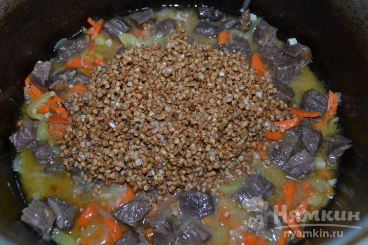 Вкусная гречка с мясом и овощами - фото шаг 7