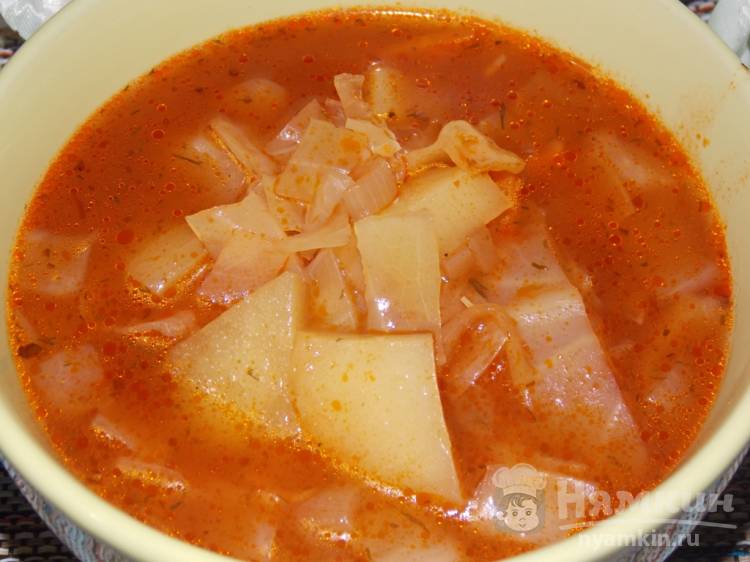 Постный густой суп с овощами в мультиварке - фото шаг 4