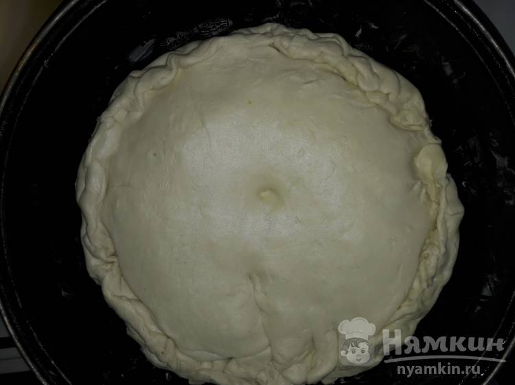 Пирог из слоеного теста с яйцами и луком - фото шаг 3
