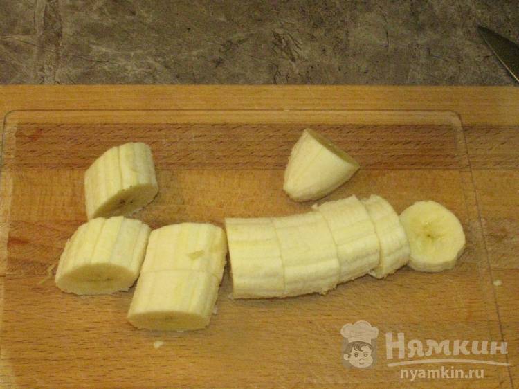 Творожно- банановый десерт  с льняными семечками - фото шаг 3