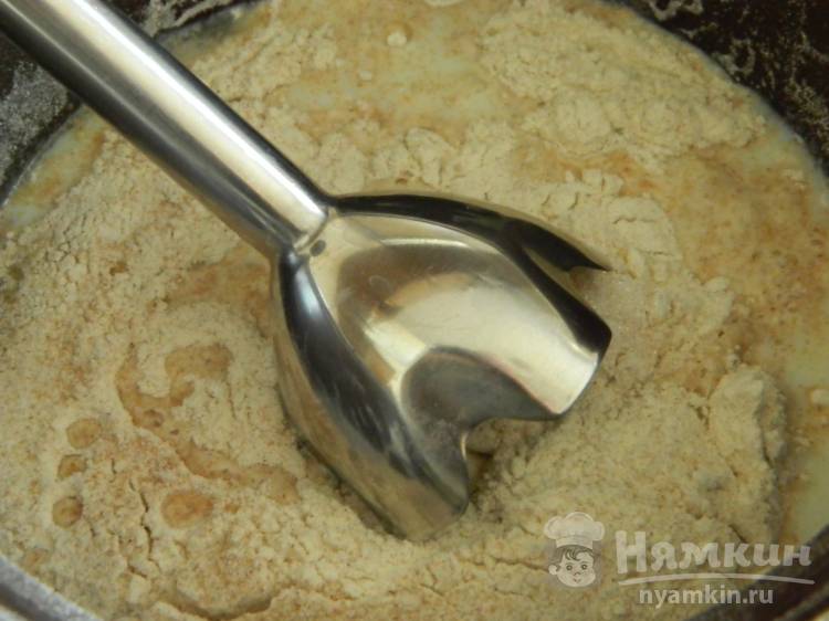 Блины с сыром и зеленью - фото шаг 2