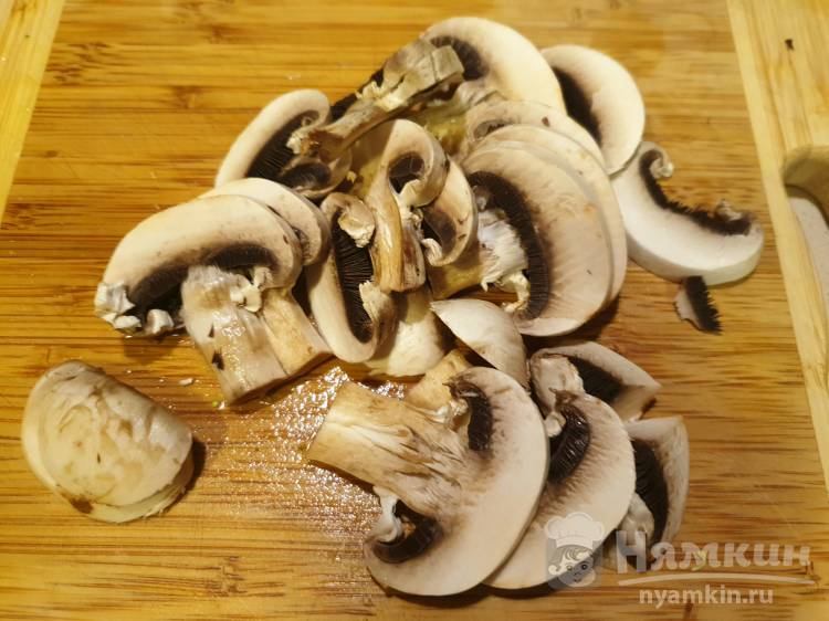 Лапша по-китайски с овощами и шампиньонами  - фото шаг 7