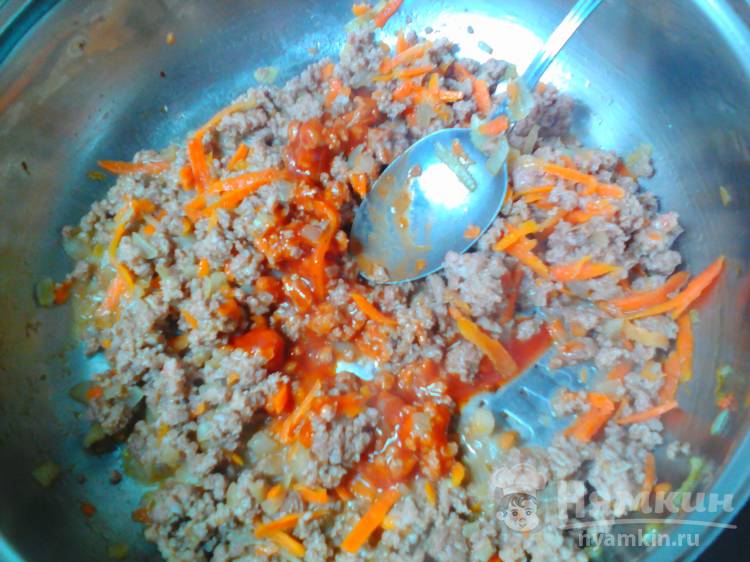 Суп картофельный с фаршем и солёными огурцами - фото шаг 8