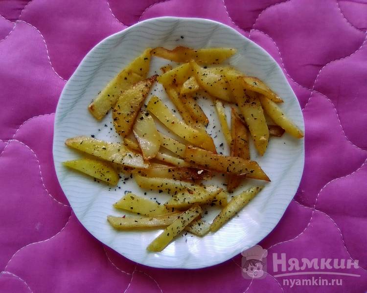 Картофельная соломка со специями - фото шаг 3