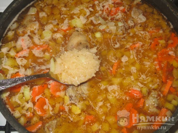 Утиные ножки с рисом - фото шаг 6