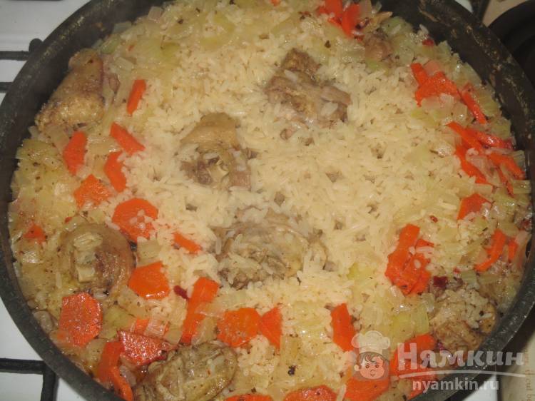 Утиные ножки с рисом - фото шаг 7