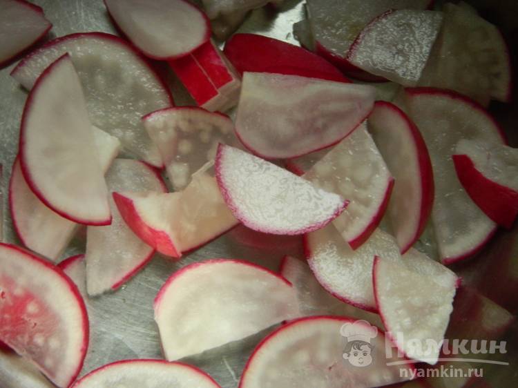 Салат с редиской и огурцом - фото шаг 1