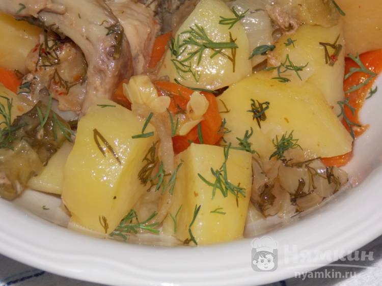 Крылья куриные с овощами запеченные в рукаве - фото шаг 6