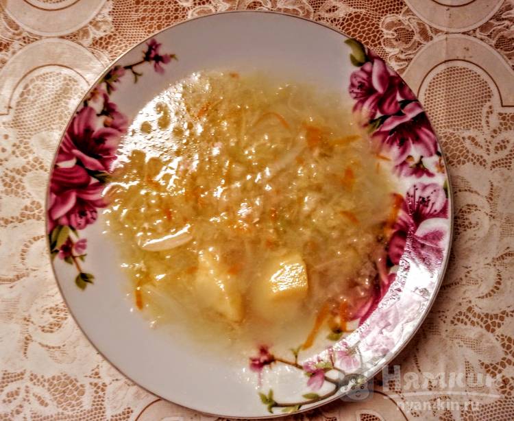 Щи из свежей капусты на свином бульоне - фото шаг 7