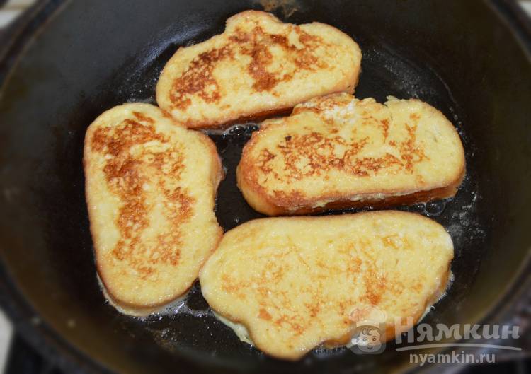 Вкусные гренки из батона на завтрак - фото шаг 4