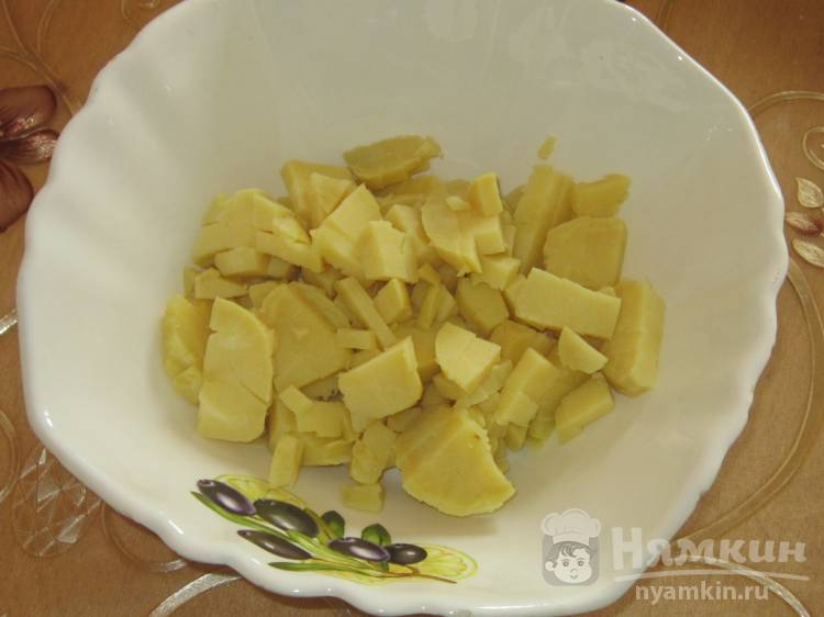 Рецепт классического винегрета с фасолью и квашеной капустой