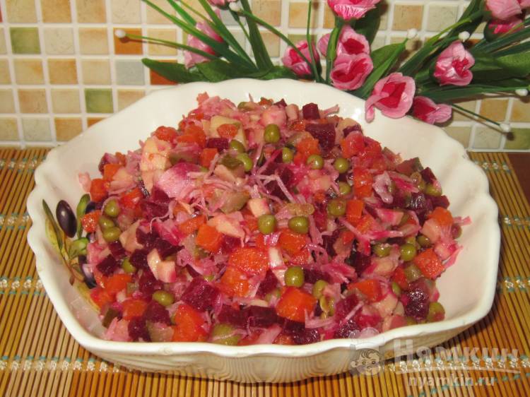 Винегрет пп с фасолью (без картошки)