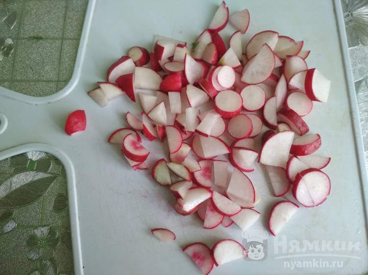 Салат с курицей и рукколой - фото шаг 6