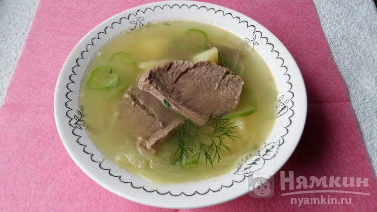 Суп на бульоне с овощами и мясом - фото шаг 4