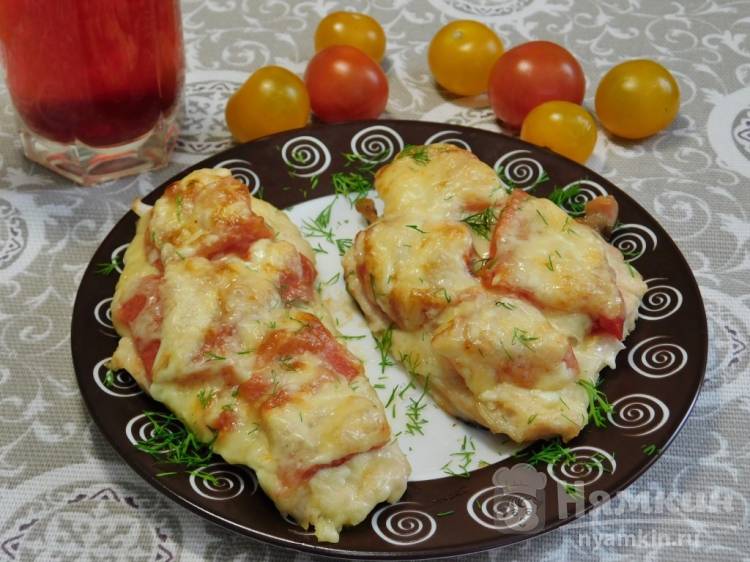 Куриные отбивные с помидорами и сыром в духовке - фото шаг 5