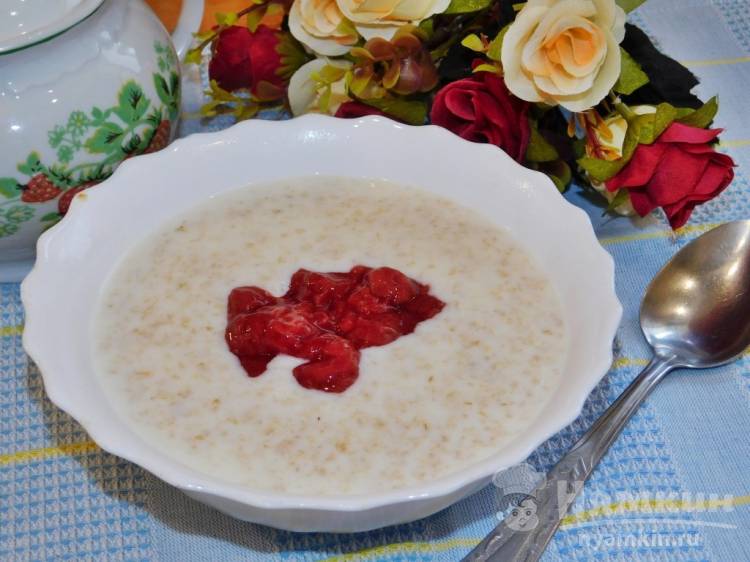 Овсяная каша с клубникой - фото шаг 5