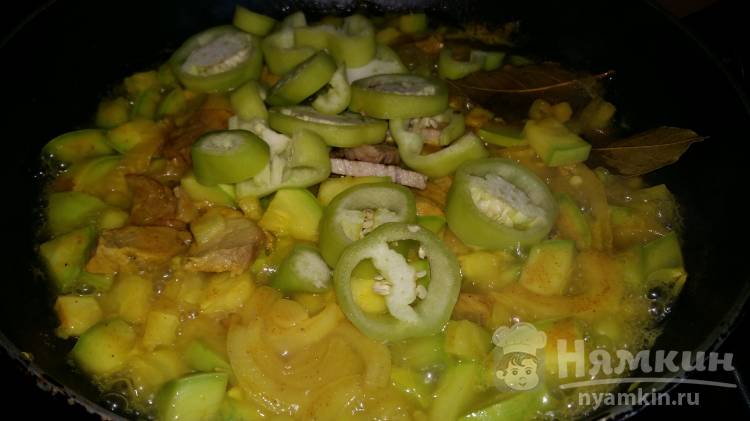 Рагу из овощей с мясом и куркумой - фото шаг 4