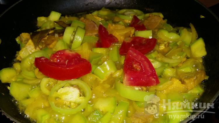 Рагу из овощей с мясом и куркумой - фото шаг 5