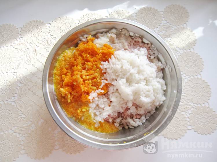 Котлеты с рисом и морковью - фото шаг 3
