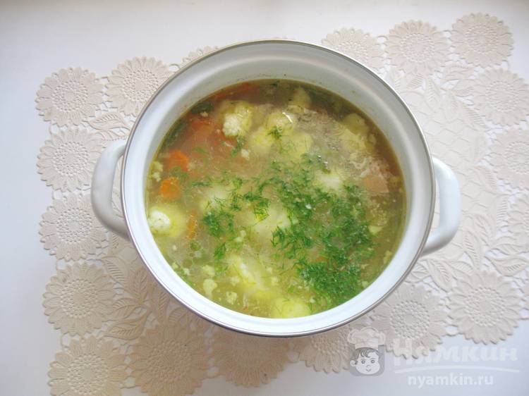 Овощной суп с цветной капустой - фото шаг 4