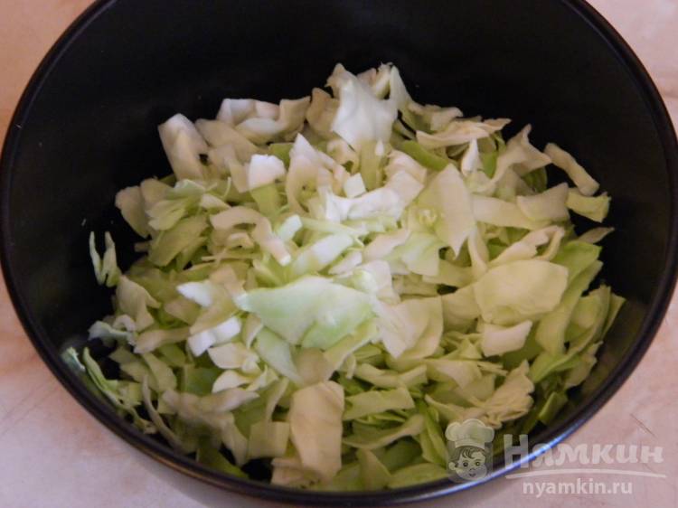 Капустный салат с морковью и курицей - фото шаг 4