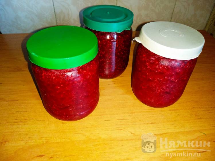 Малина с гвоздикой и корицей протертая с сахаром на зиму - фото шаг 8