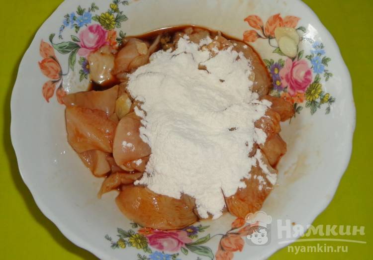 Куриное филе с чесноком и соевым соусом - фото шаг 5