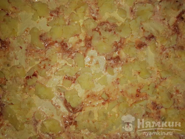 Пицца домашняя с кукурузой и ветчиной - фото шаг 3