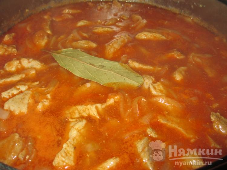 Подлива из свинины с гречкой - фото шаг 10