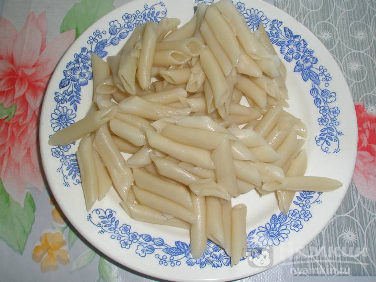 Паста с курицей в сливочно-сырном соусе - фото шаг 8