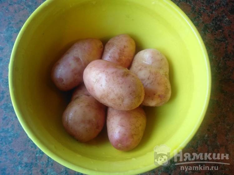 Печеный картофель со специями в масле на мангале - фото шаг 1