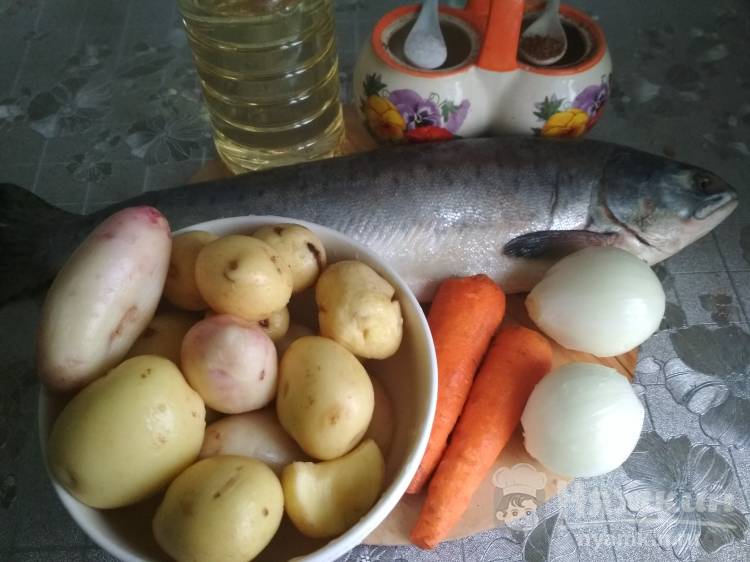 Горбуша запеченная с овощами в духовке
