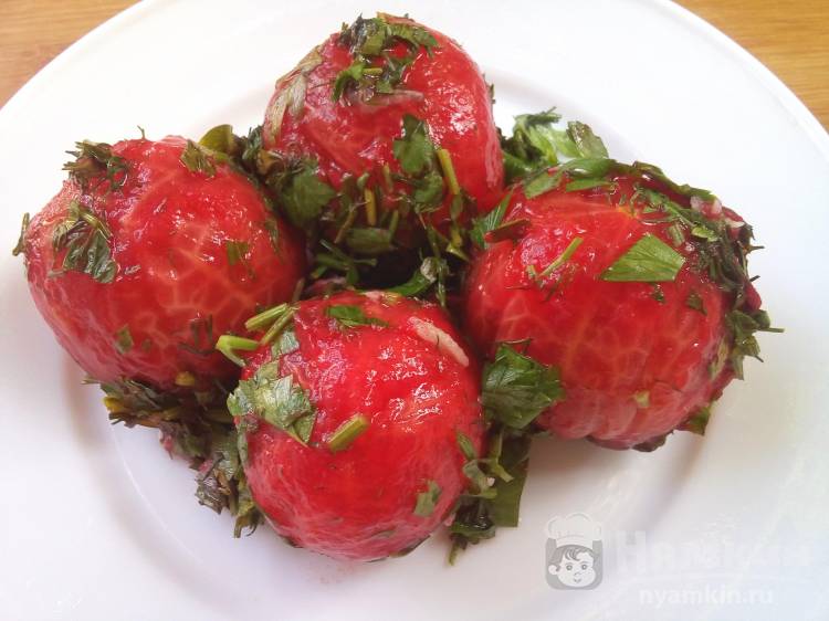 Быстрые маринованные помидоры в медовой заправке - фото шаг 8